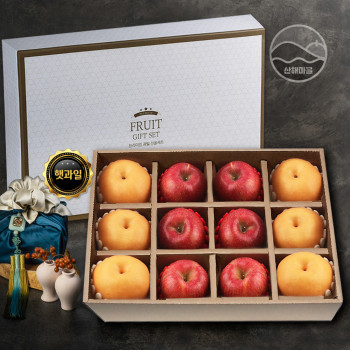 산해마을 사과 배 선물세트 12수 6kg내외
