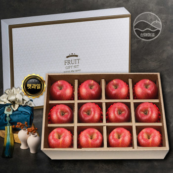 산해마을 사과 선물세트 12수 5kg내외