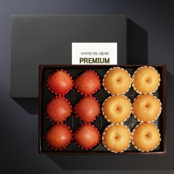 프리미엄 사과 배 선물세트 6kg내외(사과6 배6) / 제수용 선물용