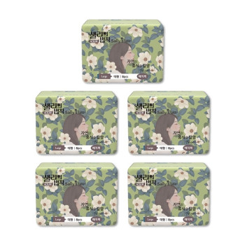 샐리의법칙 프리미엄 생리대 매직퀵 시그니처 대형(8P) x 5팩