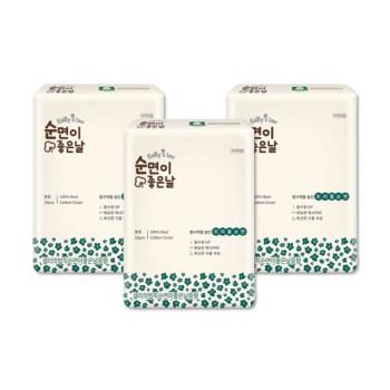 샐리의법칙 순면이좋은날 트리플순면 생리대 중형(16P) x 3팩