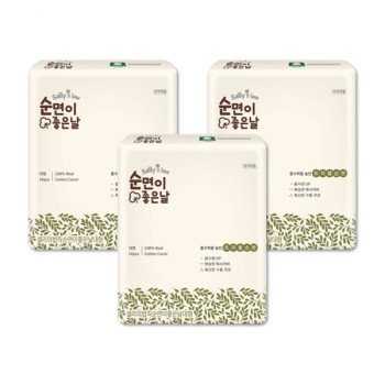 샐리의법칙 순면이좋은날 트리플순면 생리대 대형(14P) x 3팩