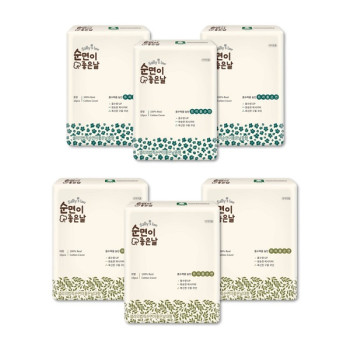 샐리의법칙 순면이좋은날 트리플순면 생리대 중형(16P) 3팩+ 대형(14P) 3팩