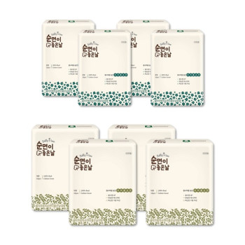 샐리의법칙 순면이좋은날 트리플순면 생리대 중형(16P) 4팩+ 대형(14P) 4팩