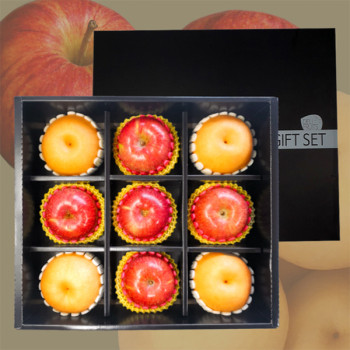 [봉스팜] 국내산 사과/배 선물세트 특대과 (9입/4.2Kg내외)