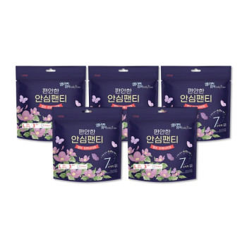 샐리의법칙 입는 오버나이트 팬티형생리대 대형(3P) x 5팩