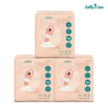 샐리의법칙 니즈원 울트라슬림 생리대 중형(14P) x 3팩