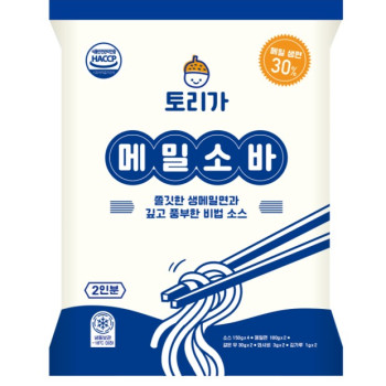 토리가푸드 냉메밀 소바 2인분 (1개,2개,3개,4개,5개,10개 선택 구성)