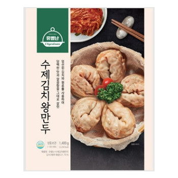유별난 수제 김치왕만두 1.4kg (1개,2개,3개,4개,6개,8개,10개 선택 구성)