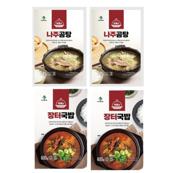 유별난 나주곰탕 2팩+장터국밥 2팩
