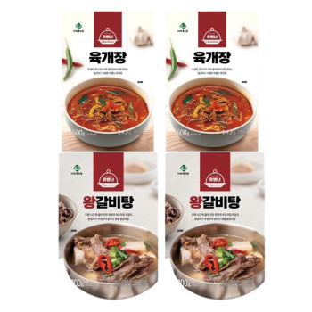 유별난 육개장 2팩 + 왕갈비탕 2팩