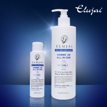 엘루자이 옴므 3W 콜라겐 올인원 로션 500ml+100ml 세트 구성