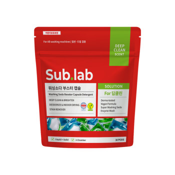 서브랩 워싱소다 부스터 캡슐세제 30개입