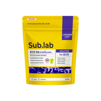 서브랩 올인원 미디엄 캡슐세제 라벤더향 50개입
