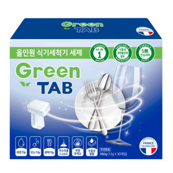 자우버 그린탭 올인원 식기세척기 세제 타블렛 30개입