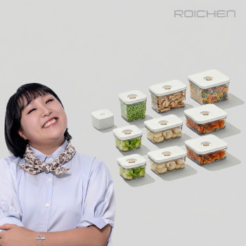 [누리는특가] 로이첸 아이바큠 이수지의 진공 밀폐용기 프리미엄10종