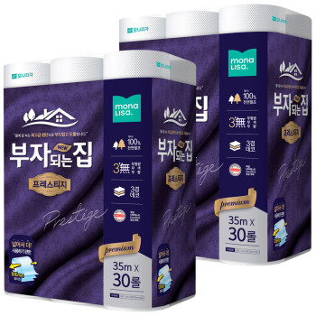모나리자 부자되는집 프레스티지 35m 30롤 2팩