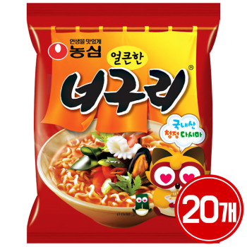 너구리 얼큰한맛 120g 20개