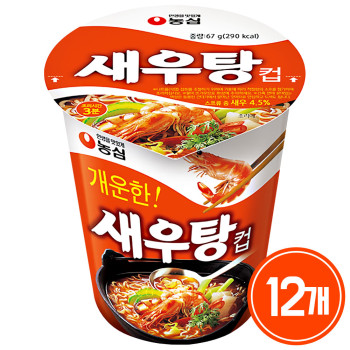 농심 새우탕 소컵 12개