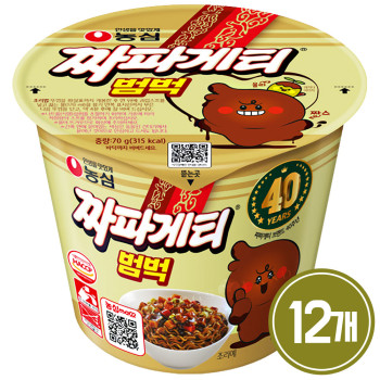농심 짜파게티 범벅 70g 소컵 12개