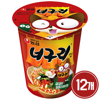 농심 너구리 얼큰한맛 미니컵 12개
