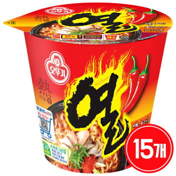 오뚜기 열라면 미니컵 62g 15개