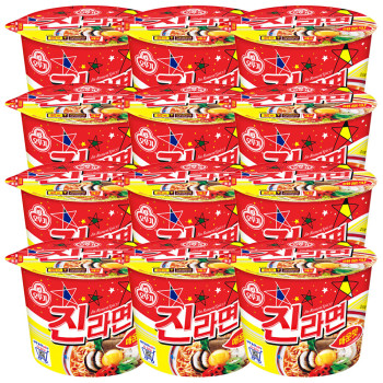 오뚜기 진라면 매운맛 큰컵 110g 12개