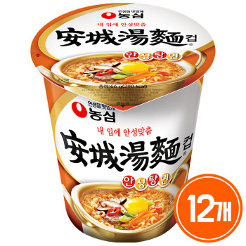 농심 안성탕면 소컵 66g 12개