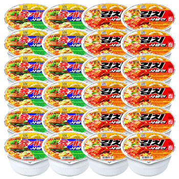 육개장사발면 86g 12개 + 김치사발면 86g 12개