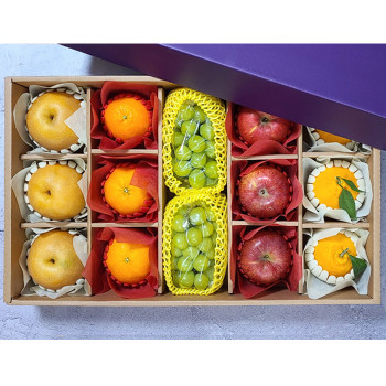 [프리미엄 혼합 과일세트]인기과일혼합선물세트 (샤인2 사과3 배3 한라봉3 레드향3)