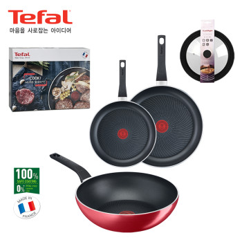 [TEFAL] 테팔 IH 스타트 앤 쿡 24+30+궁중팬28+멀티뚜껑(블랙)