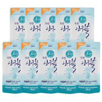 [착한버블] 친환경 액체세탁세제 300ml 10p