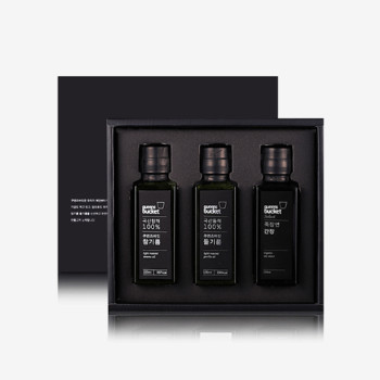 [쿠앤즈버킷] 참/들기름+유기농 간장 100ml 3종세트