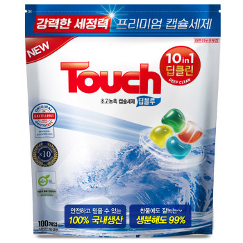 [터치] 프리미엄 캡슐세제 딥블루 4챔버 100개입 1개