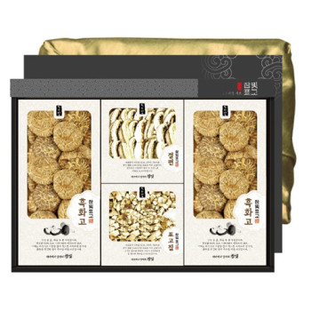 [참빛] 정성 참나무 표고특대1호 / 흑화고170gx2+절편70g+표고칩100g