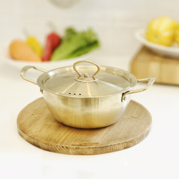 [아비스] 티타늄코팅 스텐 양수냄비 18cm