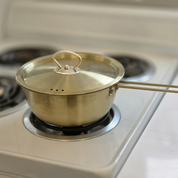 [아비스] 티타늄코팅 스텐 편수냄비 18cm