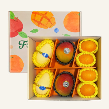 [굿파머] 달콤가득 3호 선물세트 (망고2+애플망고2+레드향4)