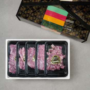 1++ 마장동 투뿔 한우세트 8호 1.1kg (특상300+갈비살200+부채200+등심200+국거리200)