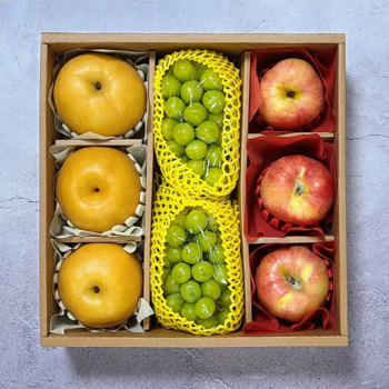 [설 명절 선물세트] 알찬실속세트 (사과3과/배3과/샤인머스켓2송이)