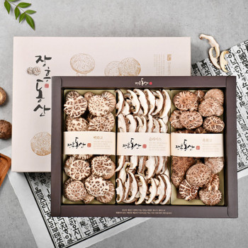 [설 명절 선물세트] 장흥동산 백화고 혼합세트 [백화고150g 흑화고 120g 슬라이스 100g]