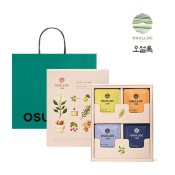 [오설록] 러블리 티 박스 4종*3입, 총12입(선물포장+쇼핑백)