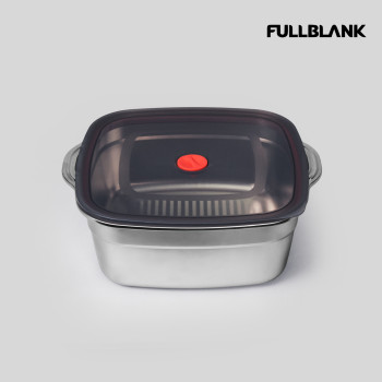 [풀블랭크] 올인원 스텐 밀폐용기 5600ml+5600ml 뚜껑 SK-12F