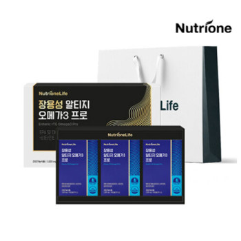 [뉴트리원] 초임계 장용성 알티지 오메가3 프로 3개입 선물세트+쇼핑백P (3개월분)