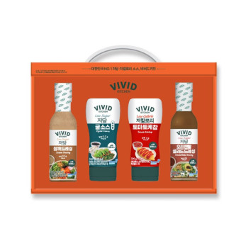 [비비드키친] 동원 저당 저칼로리 소스드레싱 4종 선물세트