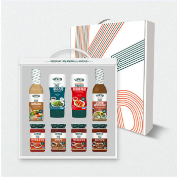 [비비드키친] 동원 저칼로리/저당 드레싱&양념 8종 선물세트