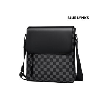 [블루링스] AKE 가죽 체크 메신저백 숄더백 BLM-AKE01