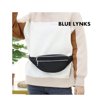 [블루링스] 패션 경량 블랙 허리 힙색 BLM-AVR10