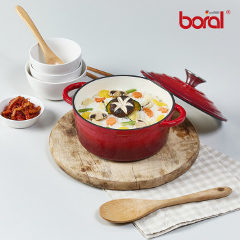 보랄 더 키친 IH 양수 주물냄비 20CM BR-MP20