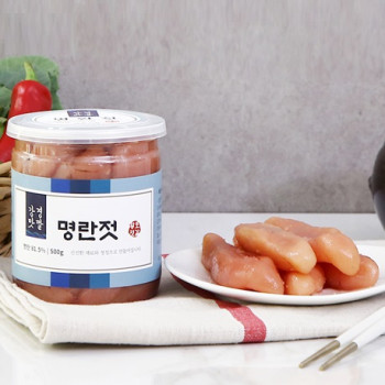 강경황토젓갈 무색명란젓(파지) 250g 저염명란 백명란